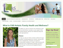 Tablet Screenshot of csholisticfamily.com